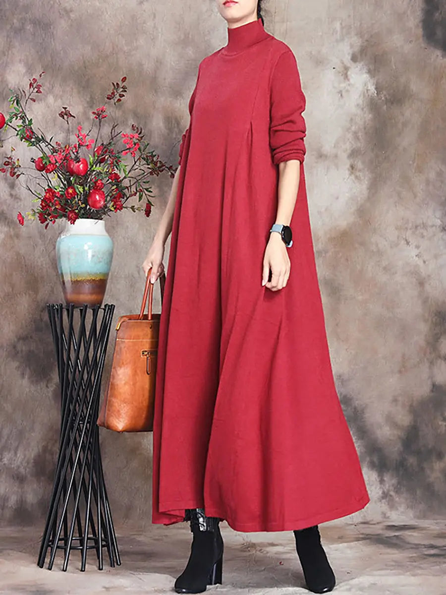 Turtleneck Maxi Dress