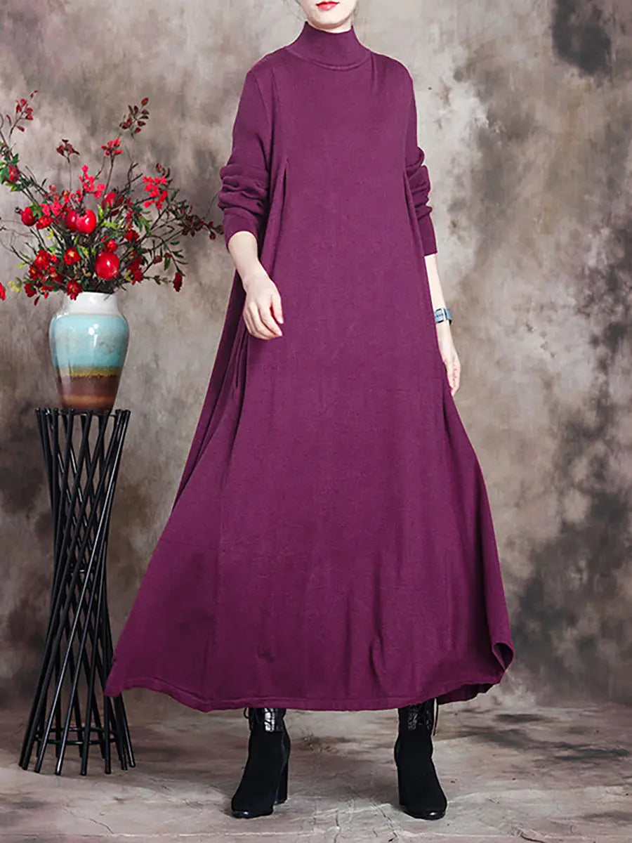 Turtleneck Maxi Dress