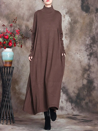 Turtleneck Maxi Dress
