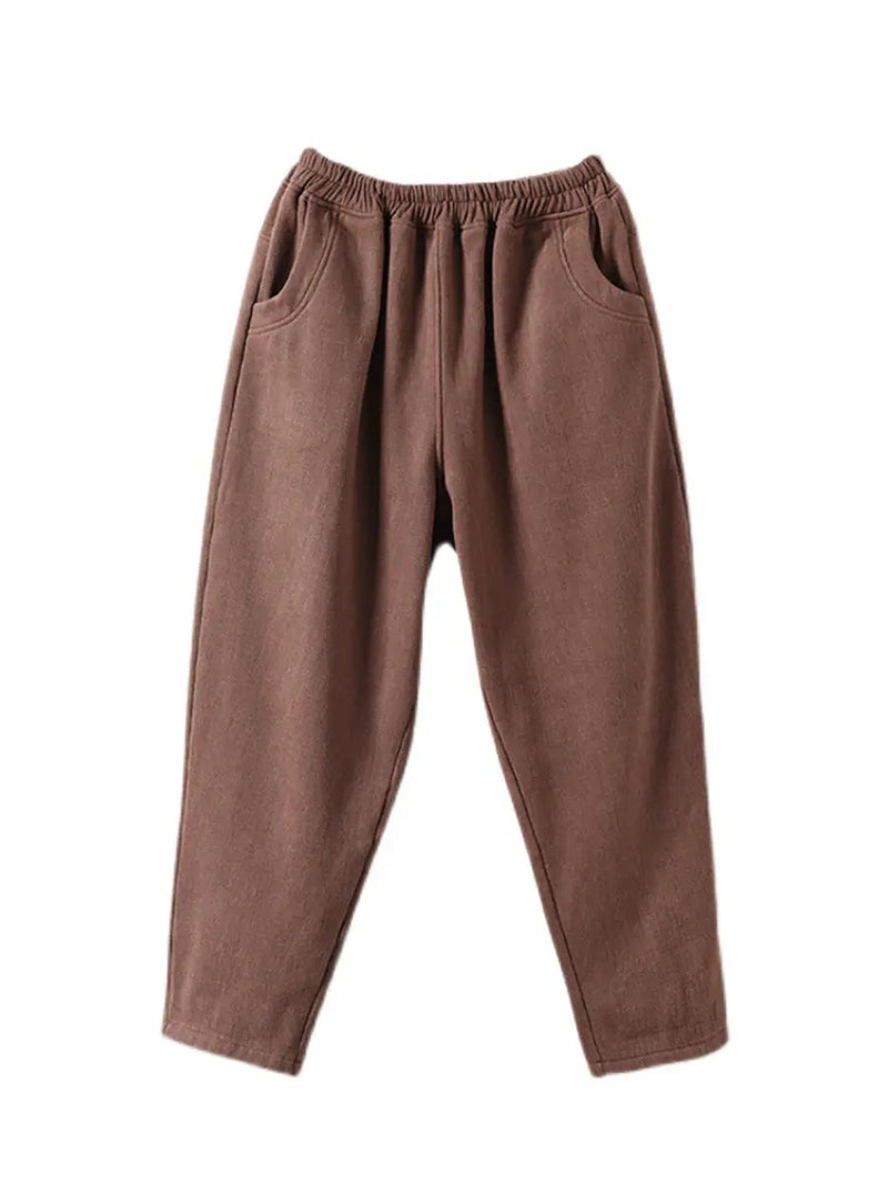 Thicken Pure Color Harem Pants