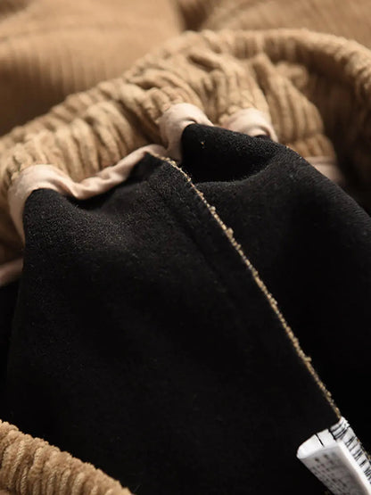 Loose Fleece-lined Pants