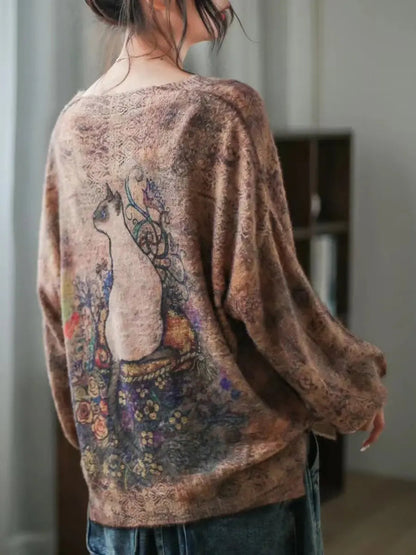 Cat Loose Sweater