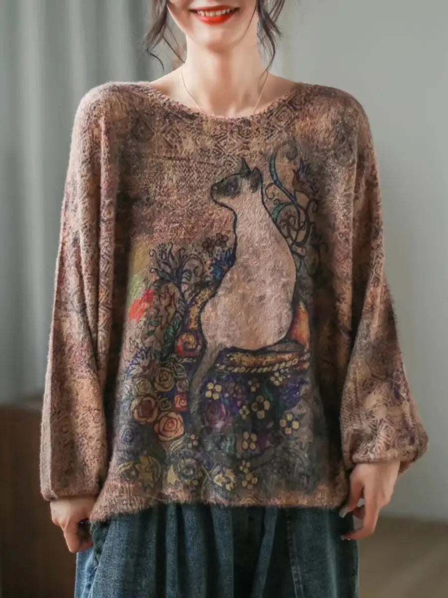 Cat Loose Sweater