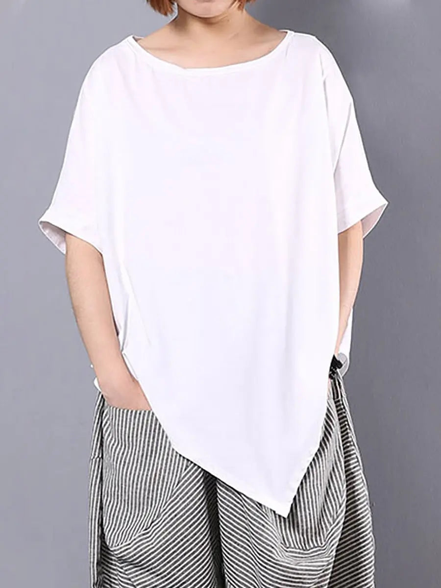 Irregular 100% Cotton T-shirt