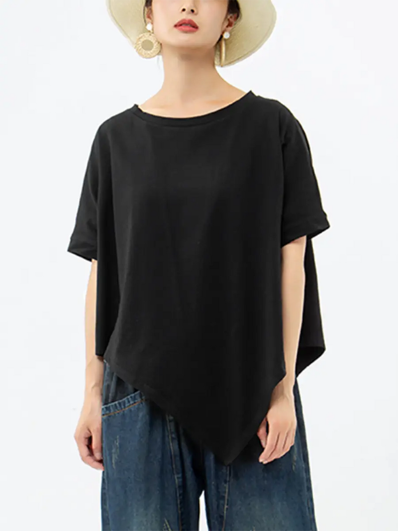 Irregular 100% Cotton T-shirt