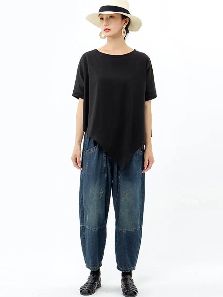 Irregular 100% Cotton T-shirt