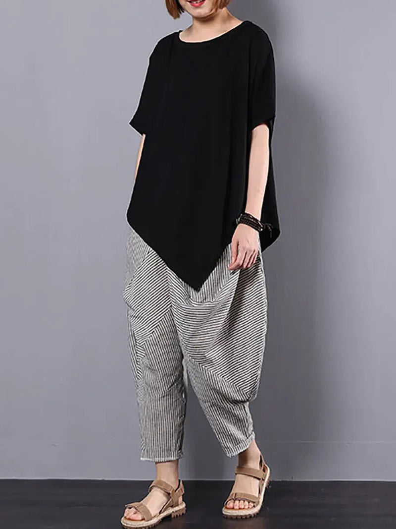 Irregular 100% Cotton T-shirt