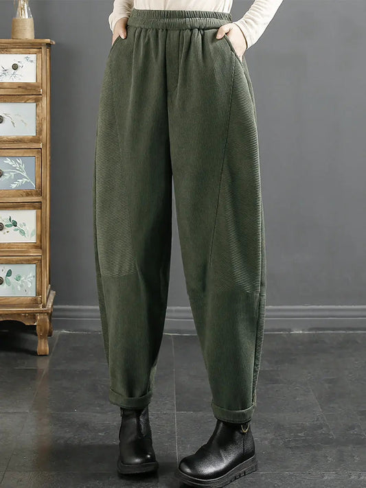 Plush Warm Harem Pants
