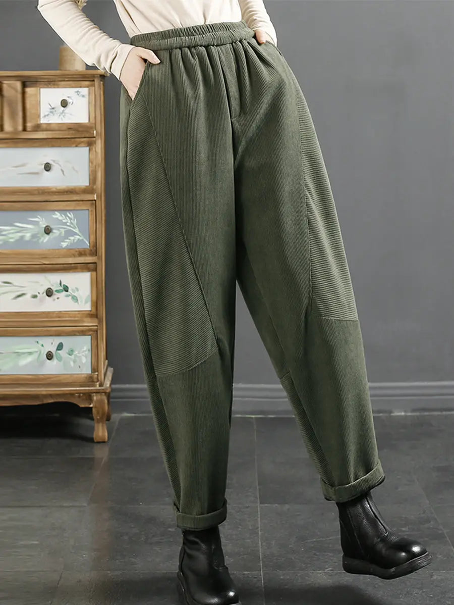 Plush Warm Harem Pants
