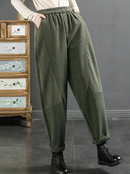 Plush Warm Harem Pants