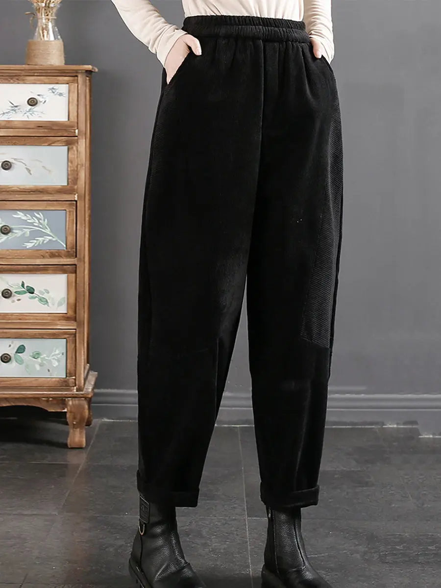 Plush Warm Harem Pants