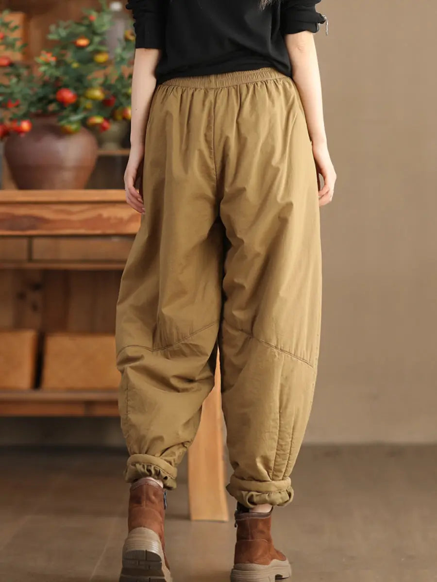 Spliced Padded Harem Pants