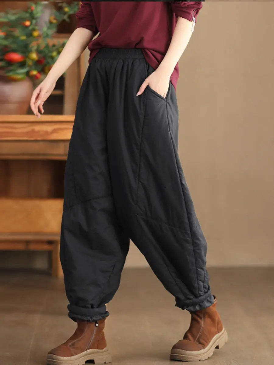 Spliced Padded Harem Pants