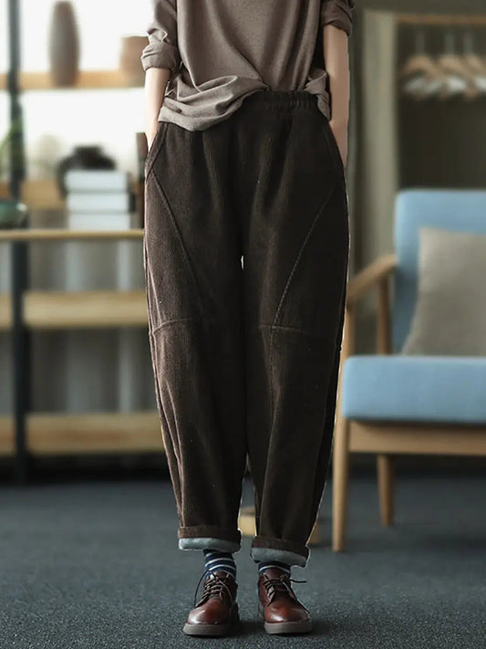 Spliced Thicken Pants
