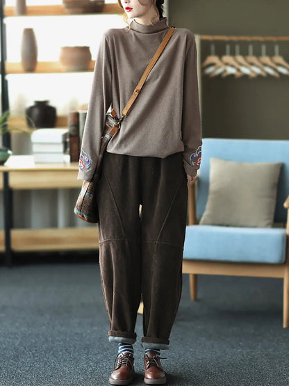 Spliced Thicken Pants