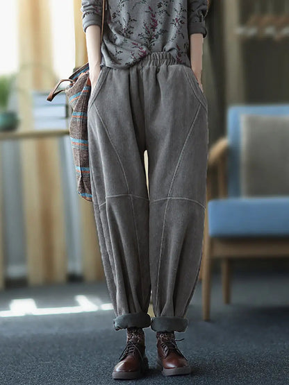 Spliced Thicken Pants