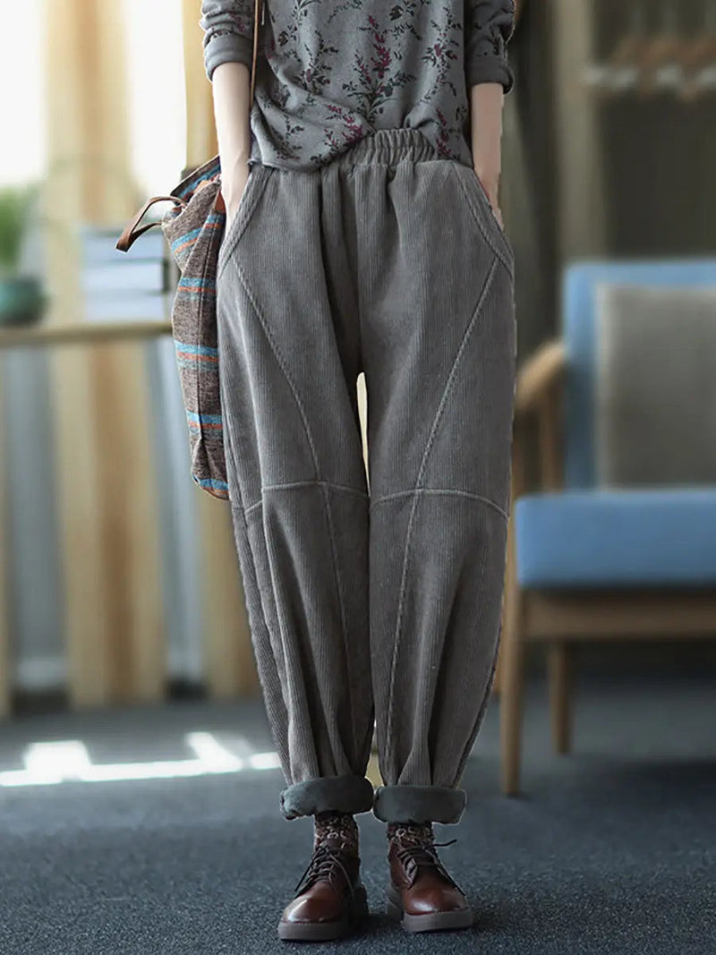 Spliced Thicken Pants