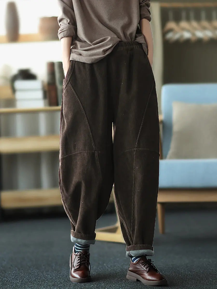 Spliced Thicken Pants