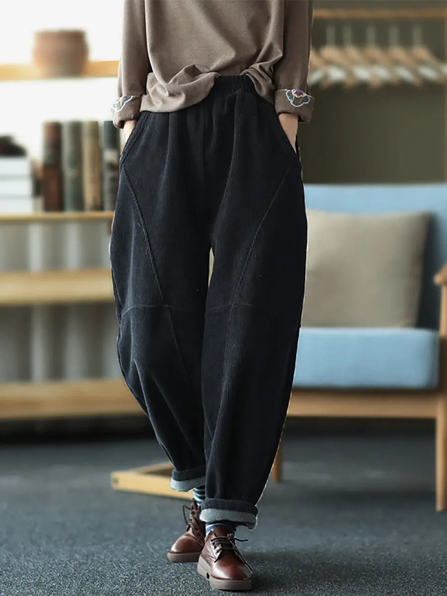 Spliced Thicken Pants