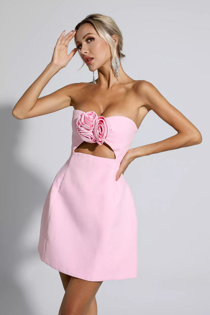 Poppy Pink Mini Dress