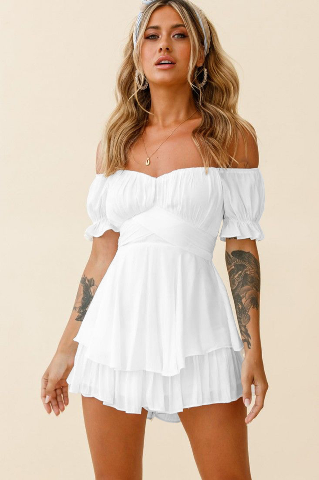 Off Shoulder Romper