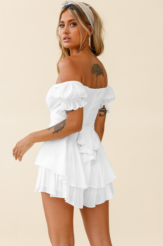 Off Shoulder Romper