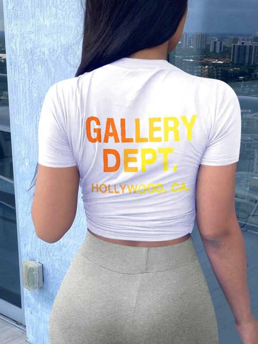 Gallery Dept Letter Print T-shirt Ar506