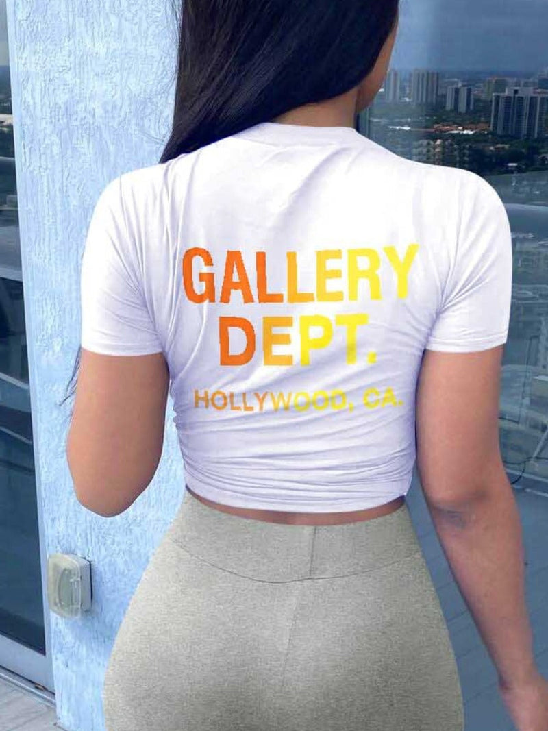 Gallery Dept Letter Print T-shirt Ar506