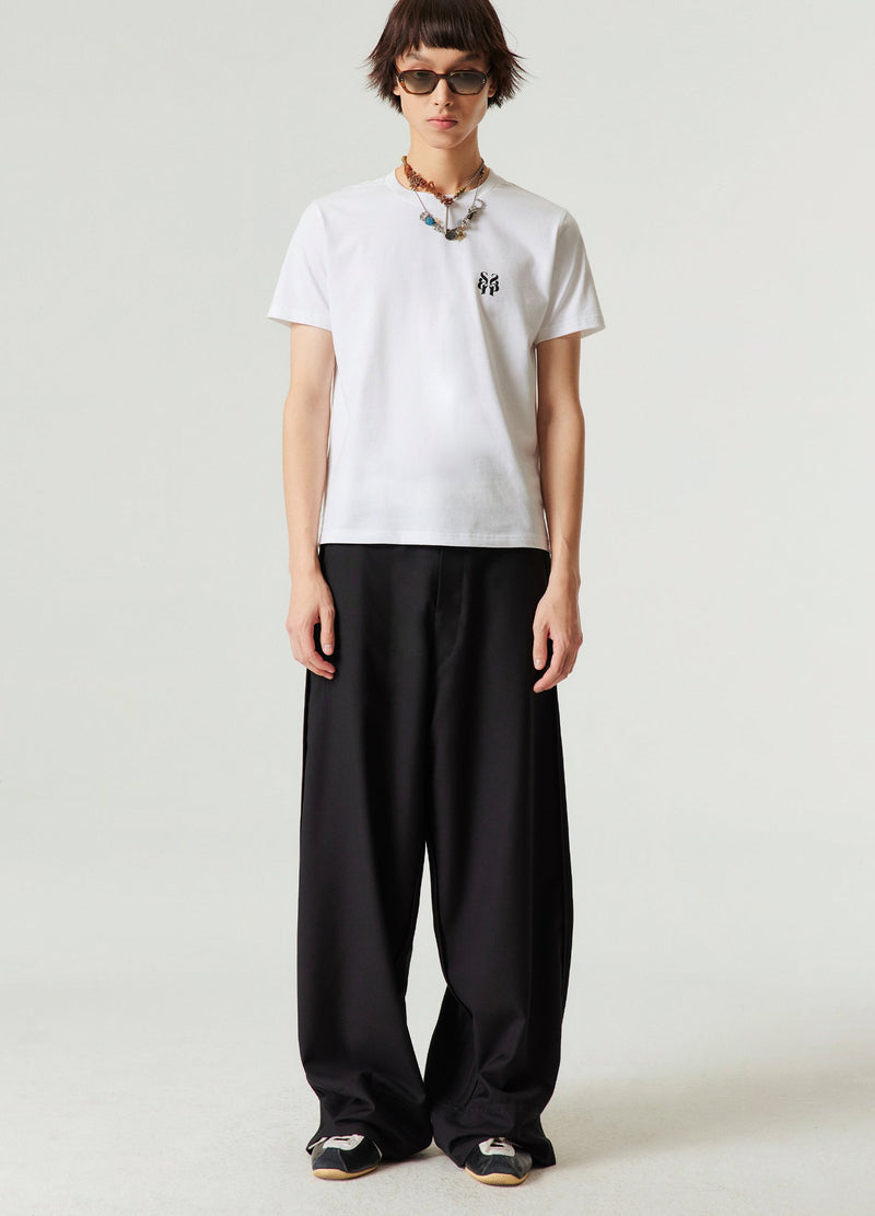 Reverse Seam Wide Leg Pants