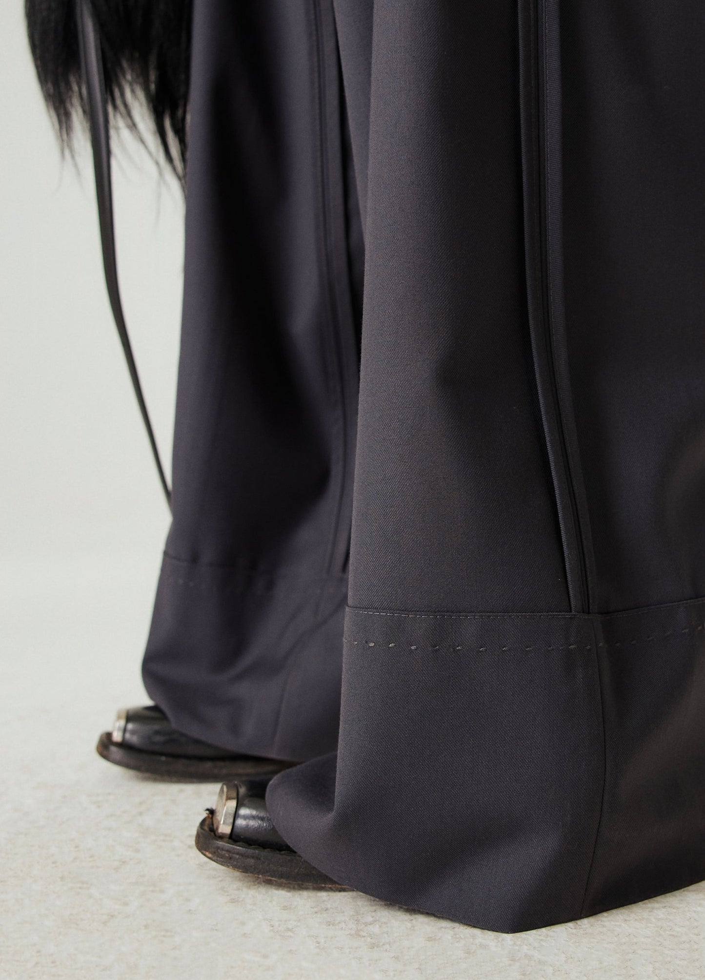 Reverse Seam Wide Leg Pants