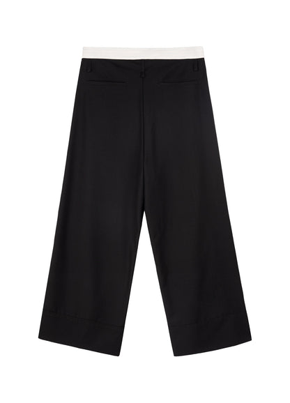 Reverse Seam Wide Leg Pants