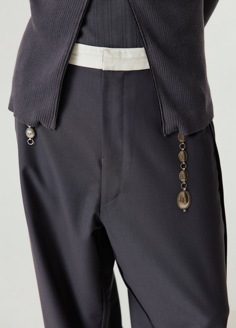 Reverse Seam Wide Leg Pants
