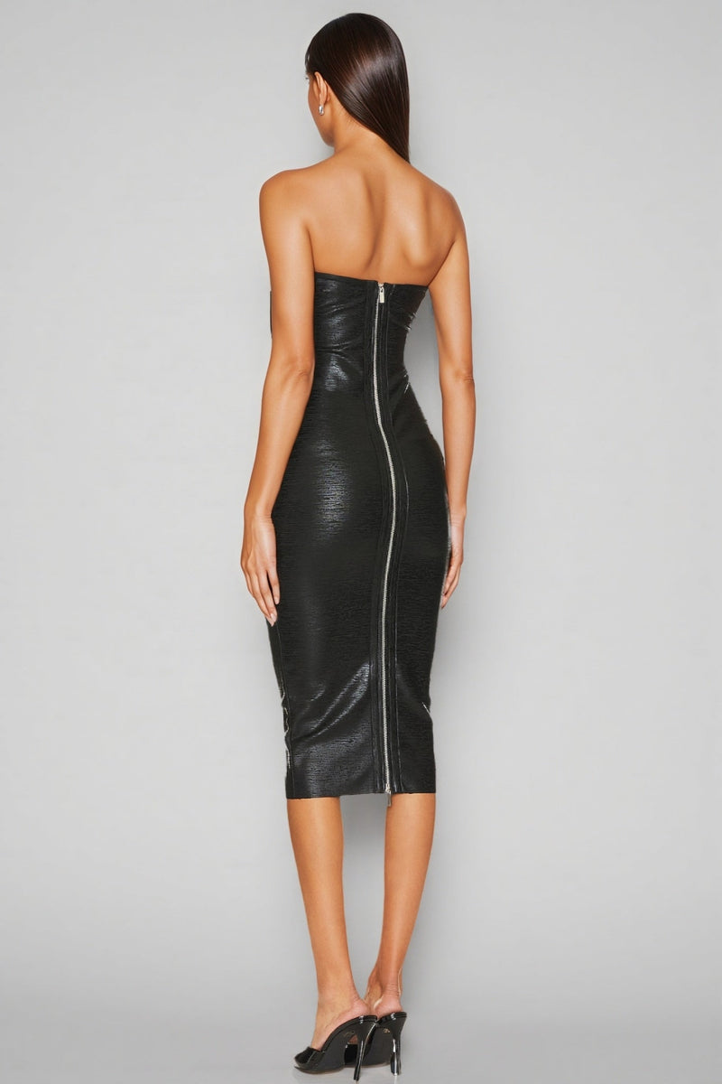 Benja Sheath Wrap Midi Dress