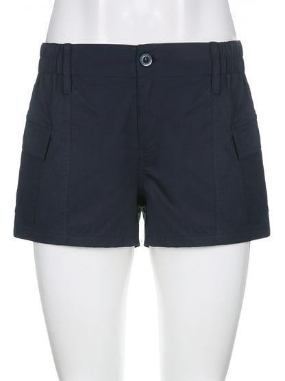 Low Waisted Shorts Harajuku Retro Basic Sporty Bottom Biker