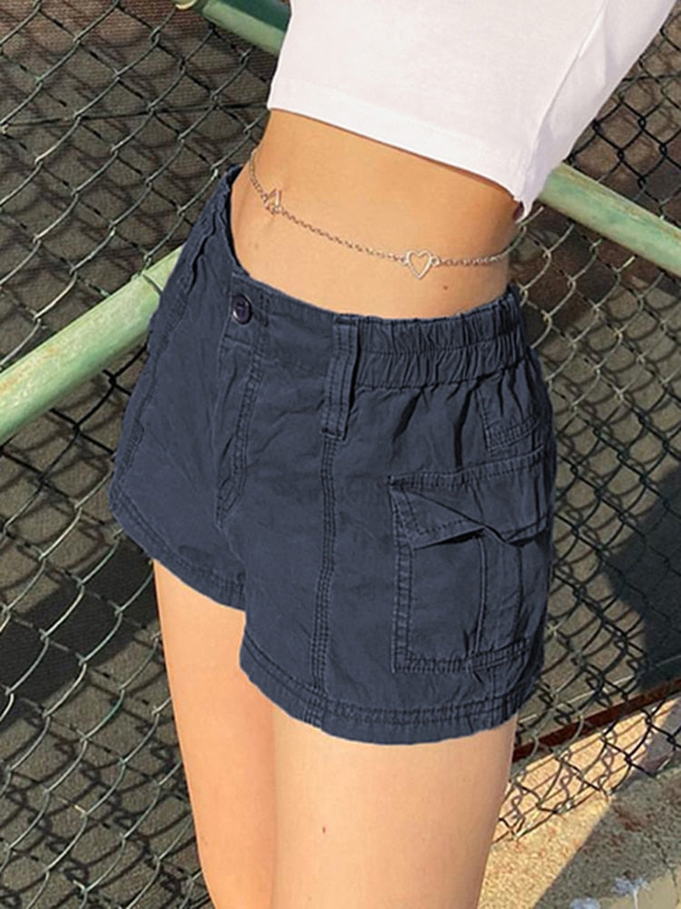 Low Waisted Shorts Harajuku Retro Basic Sporty Bottom Biker