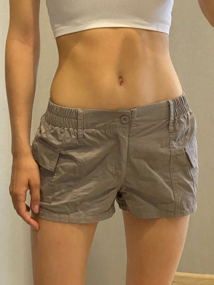 Low Waisted Shorts Harajuku Retro Basic Sporty Bottom Biker
