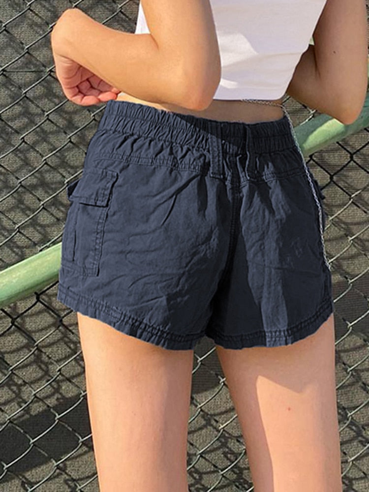 Low Waisted Shorts Harajuku Retro Basic Sporty Bottom Biker