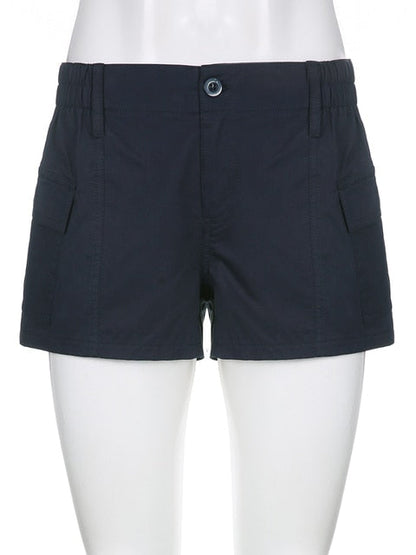 Low Waisted Shorts Harajuku Retro Basic Sporty Bottom Biker