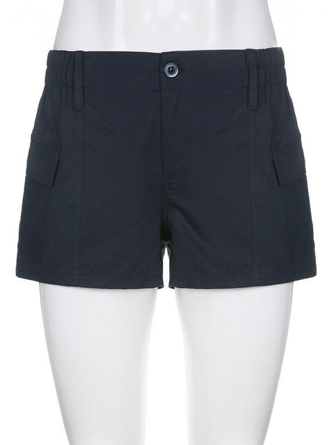 Low Waisted Shorts Harajuku Retro Basic Sporty Bottom Biker
