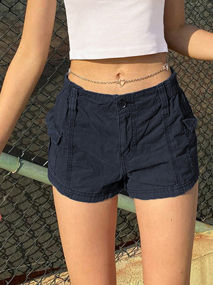 Low Waisted Shorts Harajuku Retro Basic Sporty Bottom Biker