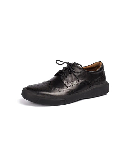 Leather Brogue Style Oxford Shoes