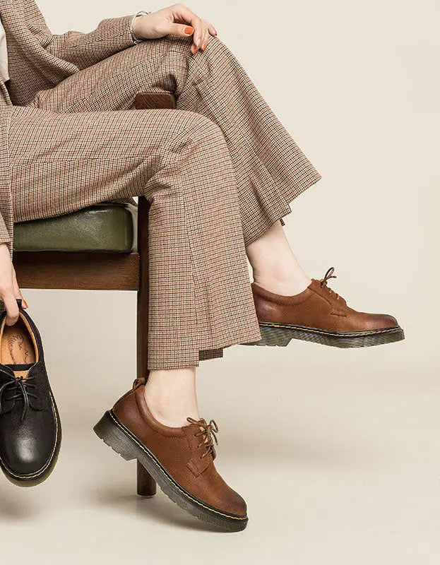 Leather Brogue Shoes for