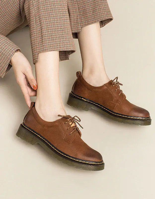 Leather Brogue Shoes for