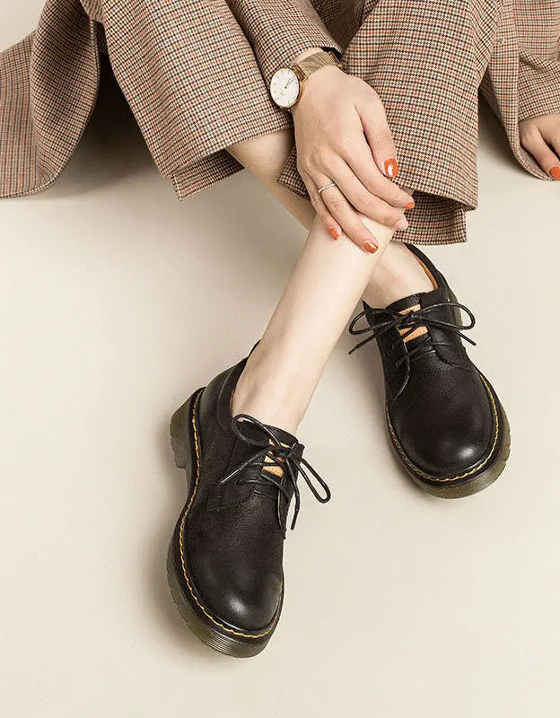 Leather Brogue Shoes for