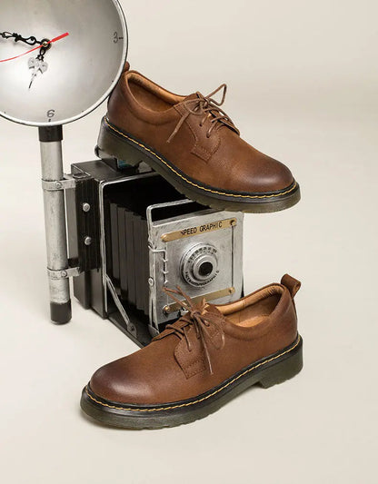 Leather Brogue Shoes for