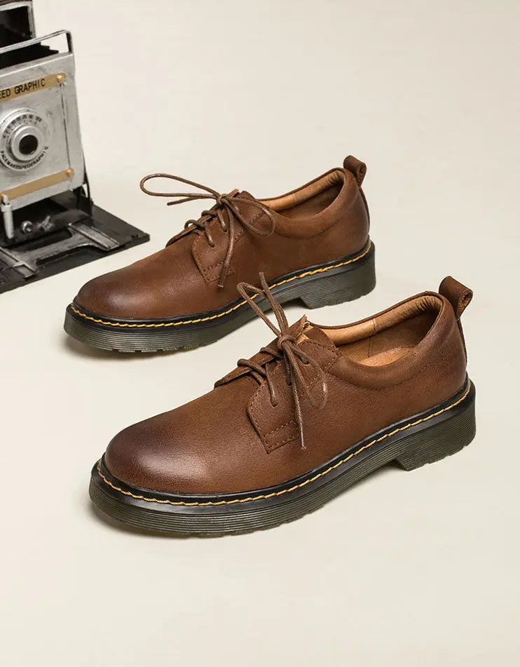 Leather Brogue Shoes for