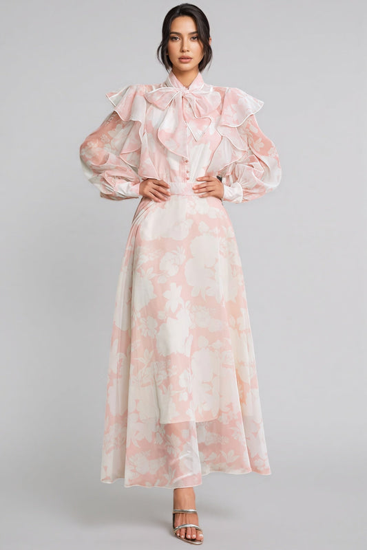 Caldris Printed Maxi Dress Set