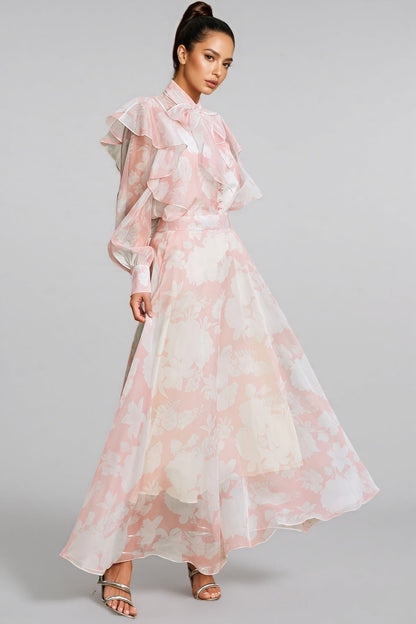 Caldris Printed Maxi Dress Set