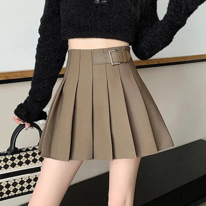 Dressbetty - Fashionable High Waist Spring Summer Pleated Skirt
