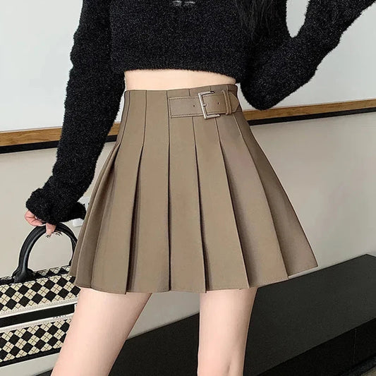 Dressbetty - Fashionable High Waist Spring Summer Pleated Skirt